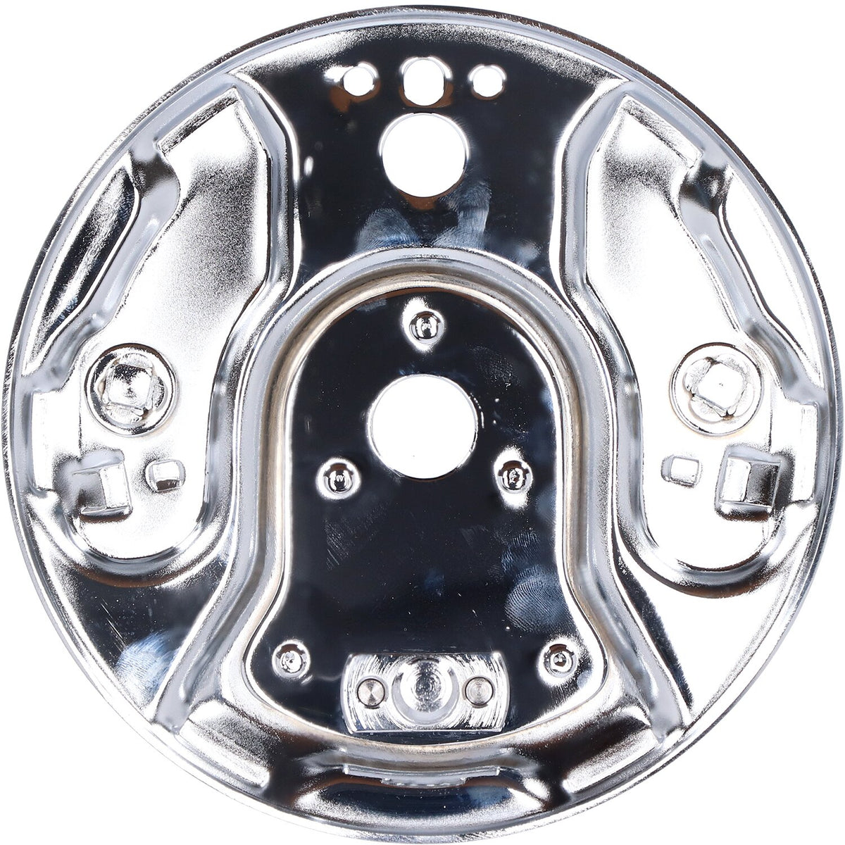 MCS Rear hydraulic brake backing plate chrome