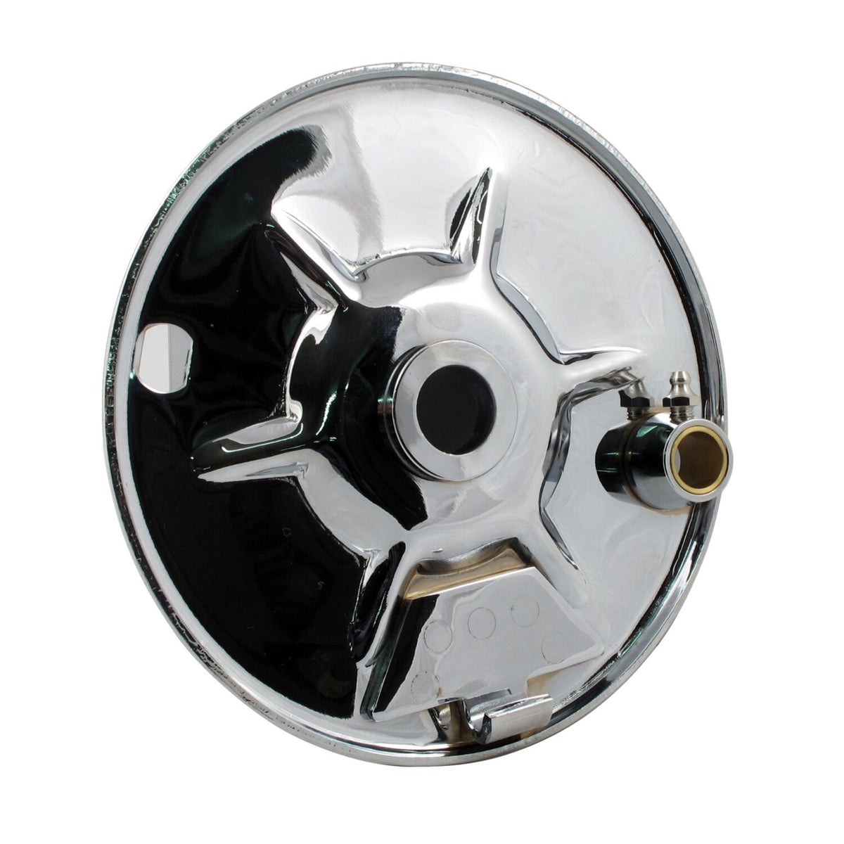 MCS Rear mechanical brake backing plate chrome