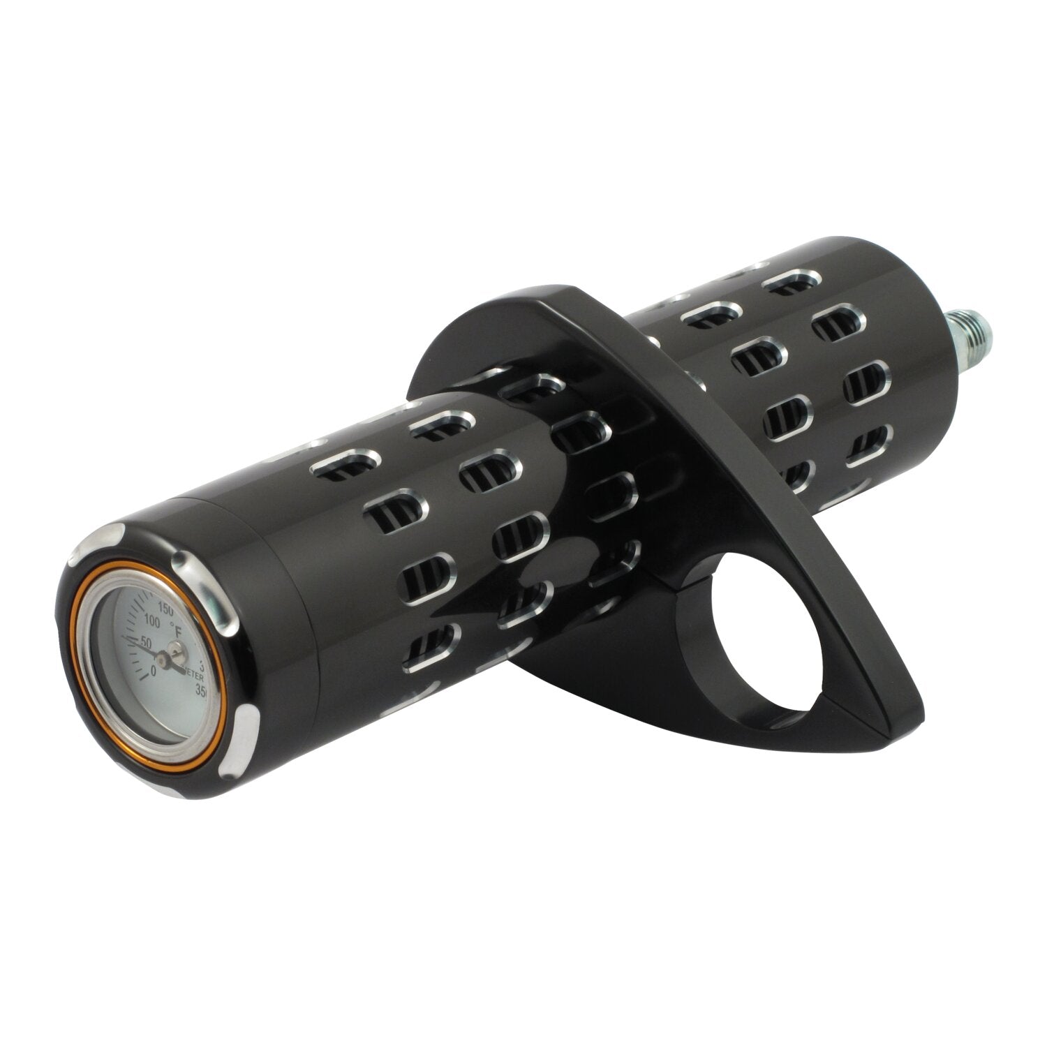MCS Billet oil cooler with temperature gauge - Black
