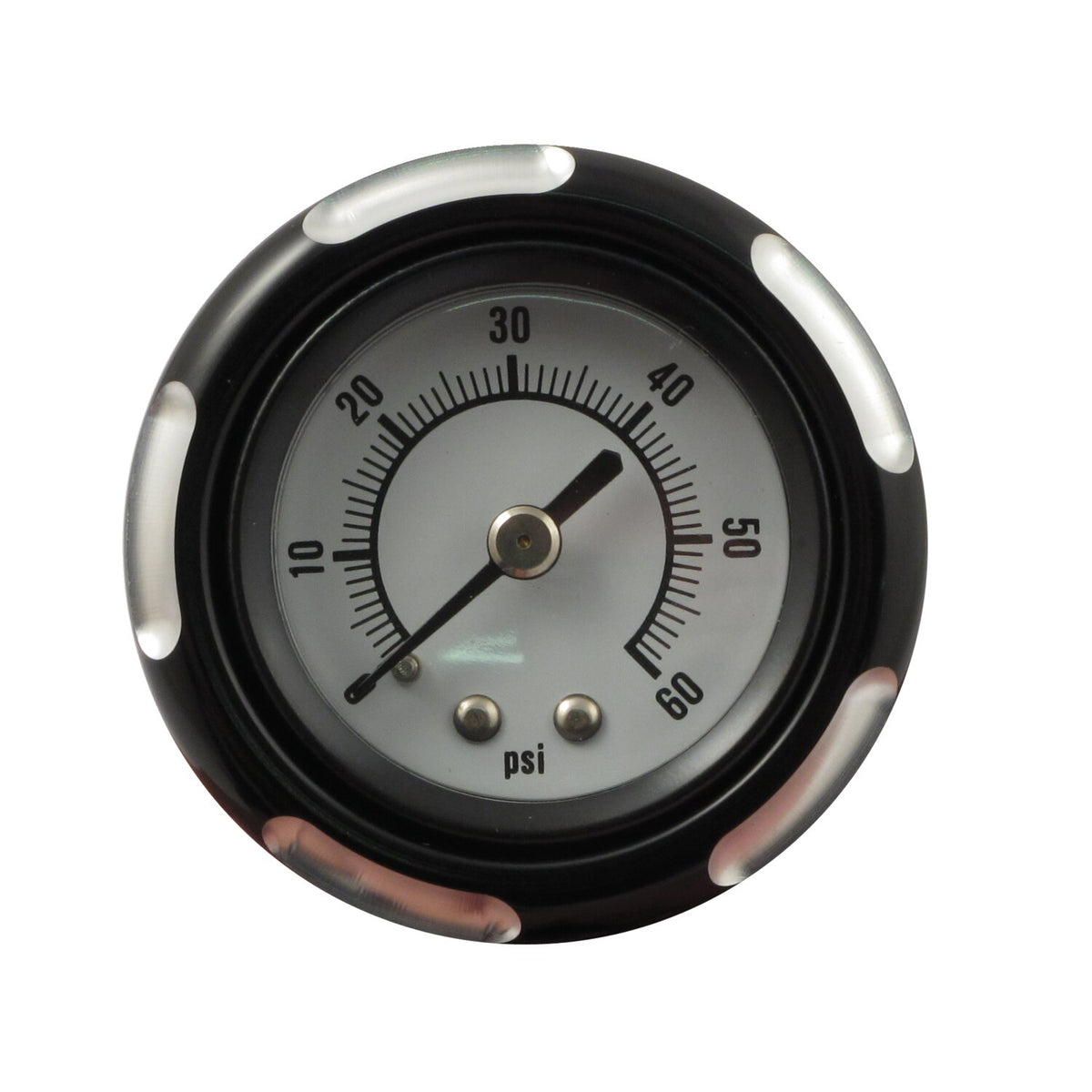 MCS Billet oil cooler with oil pressure gauge - Black