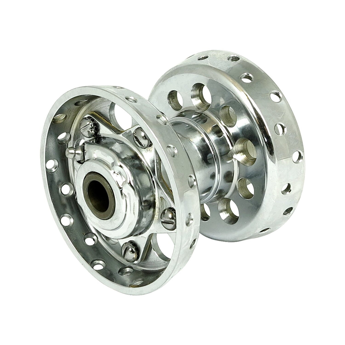 Samwel Custom Star hub for OEM axle - Chrome with chrome star