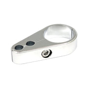 MCS 2-piece frame cable clamp - Throttle/Idle - Chrome