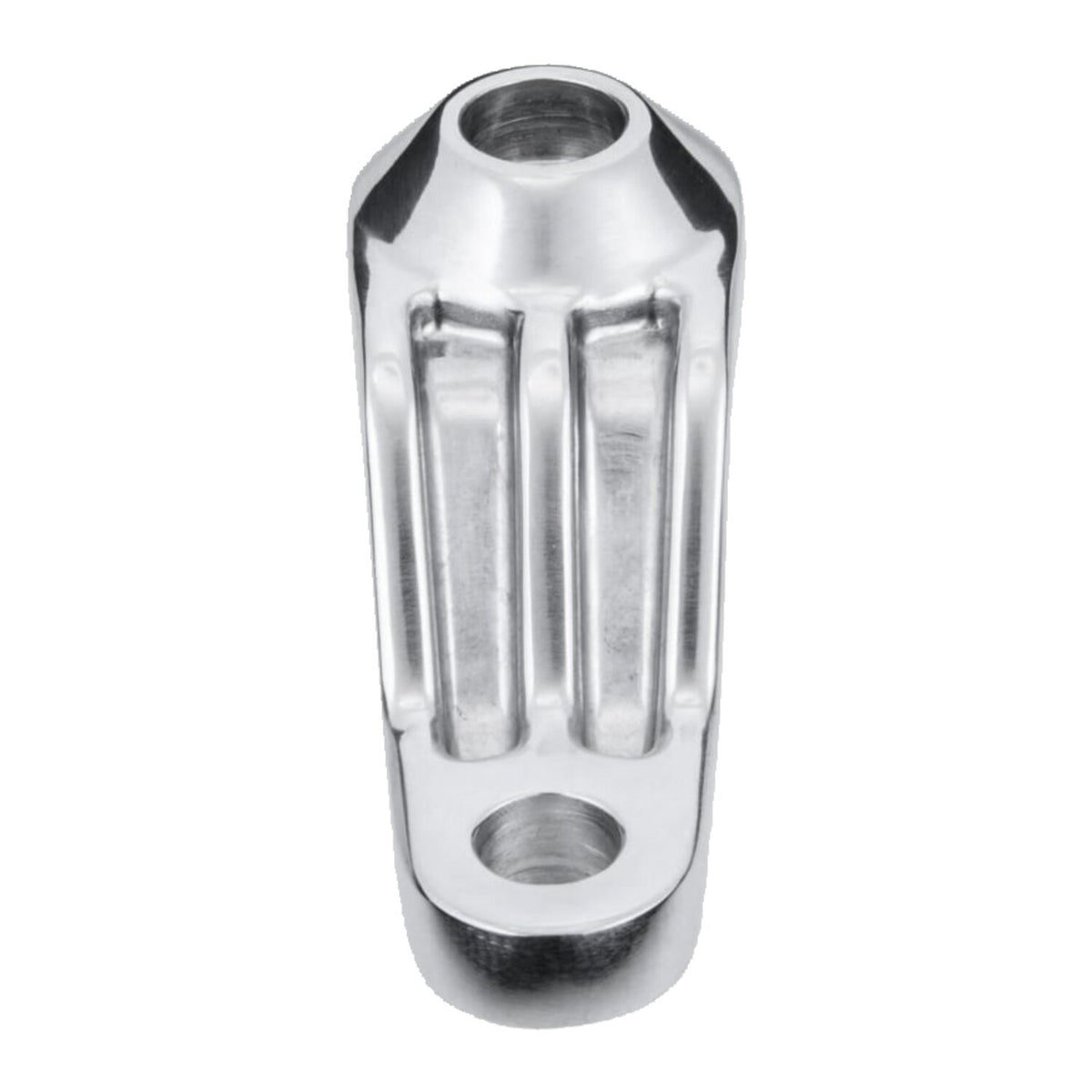 Motone ribbed Triline turn signal brackets - Polished