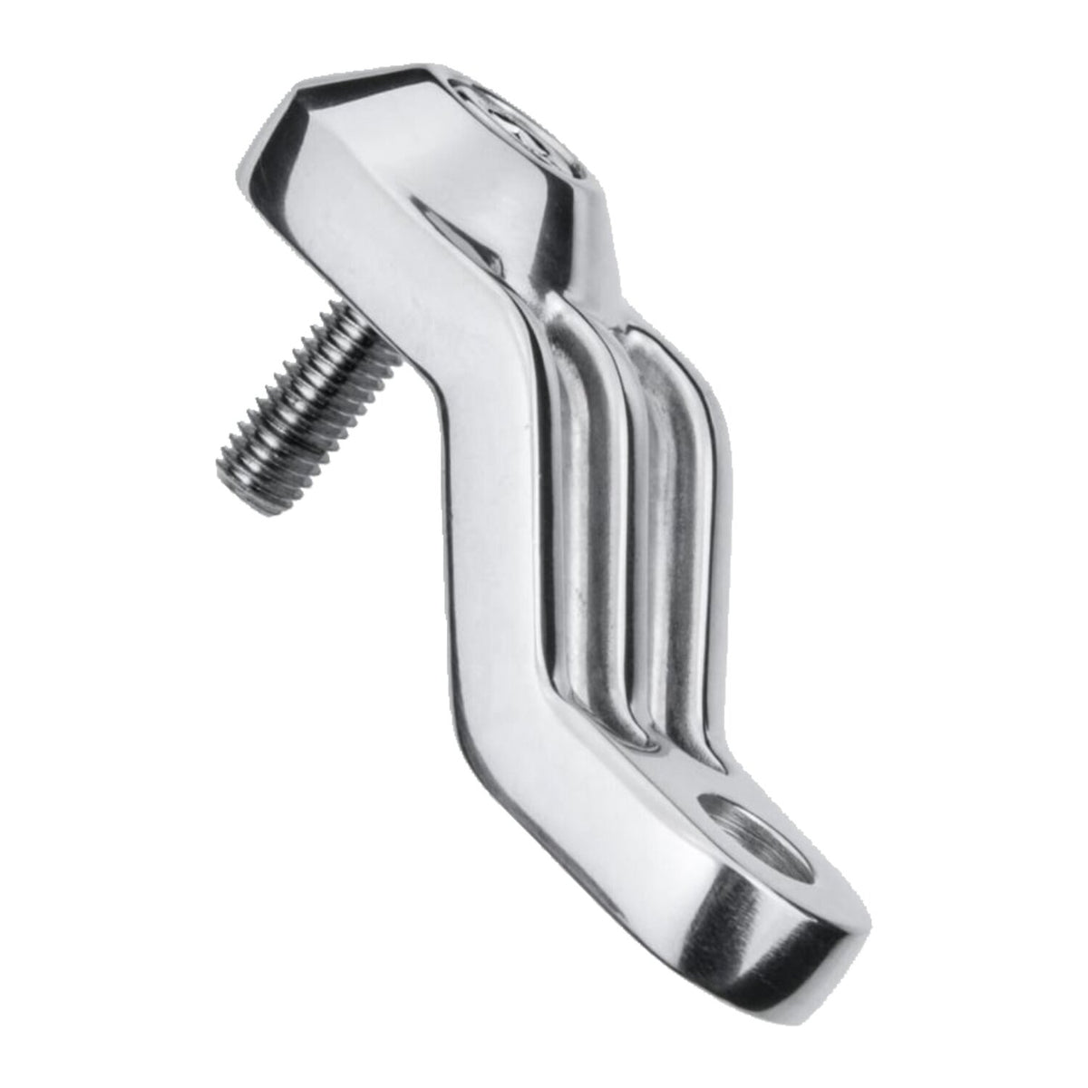 Motone ribbed Triline turn signal brackets - Polished