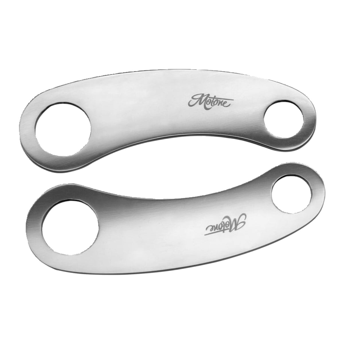 Motone turn signal brackets top shock mount - Polished