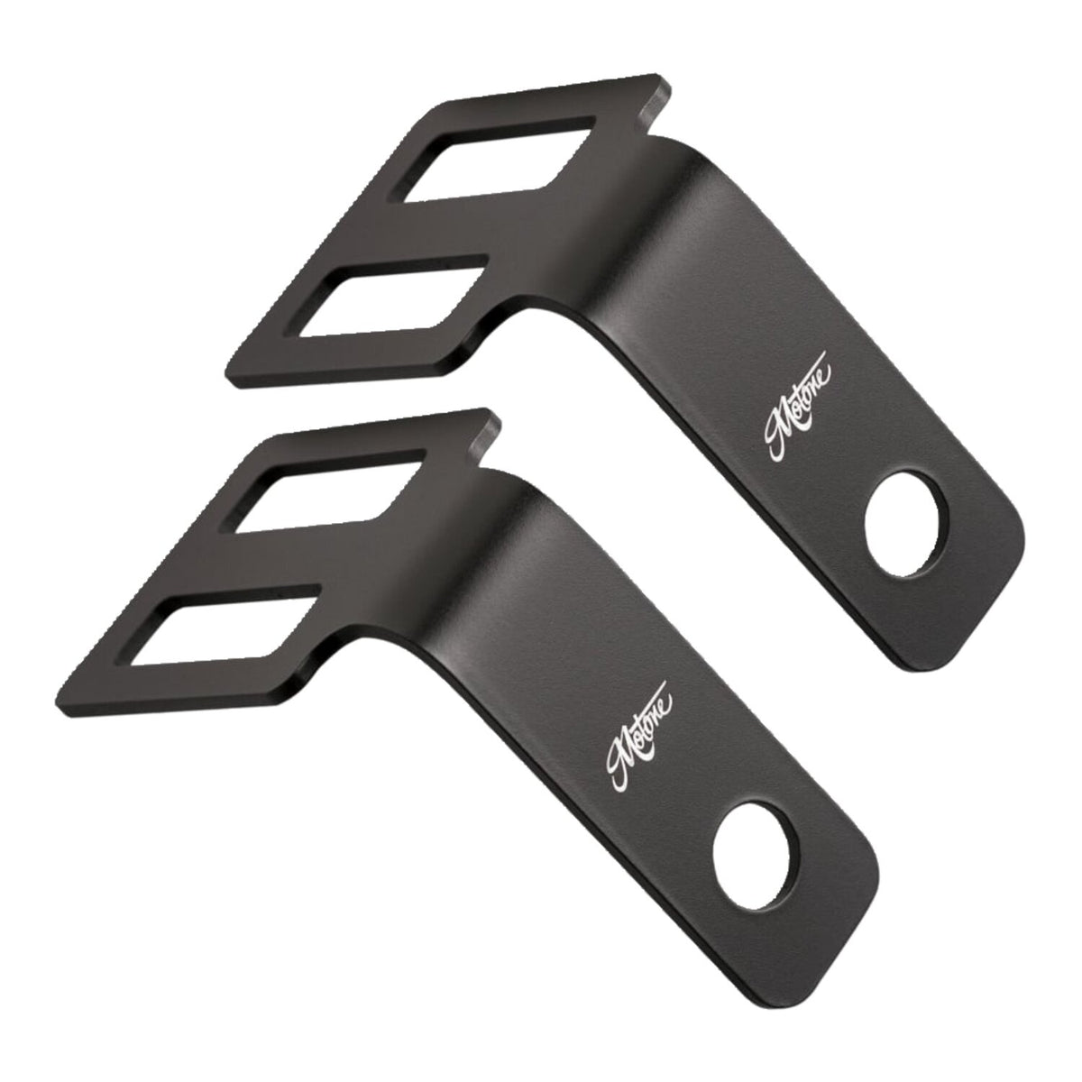 Motone turn signal brackets under seat mount - Black
