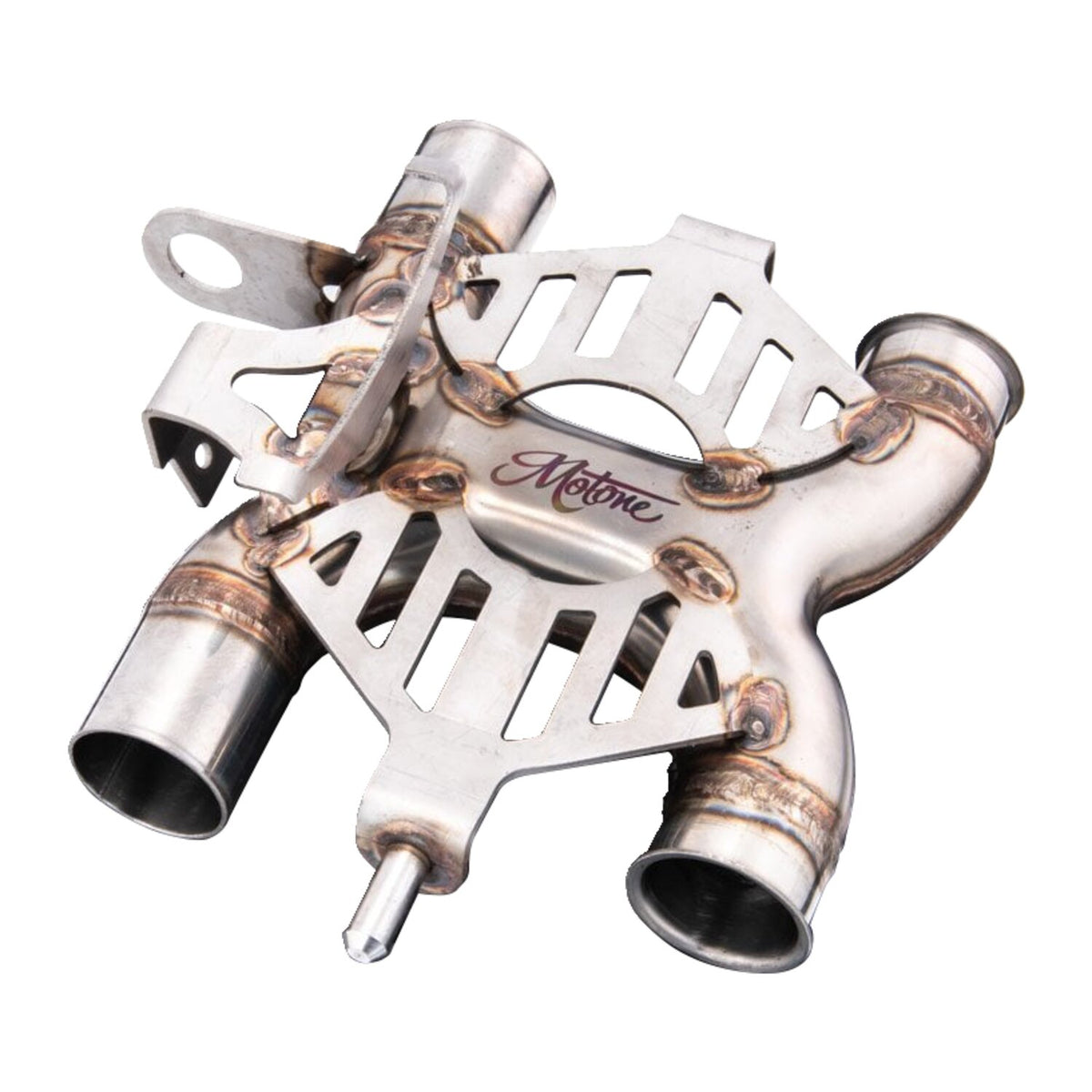 Motone X-pipe cat-delete exhaust system