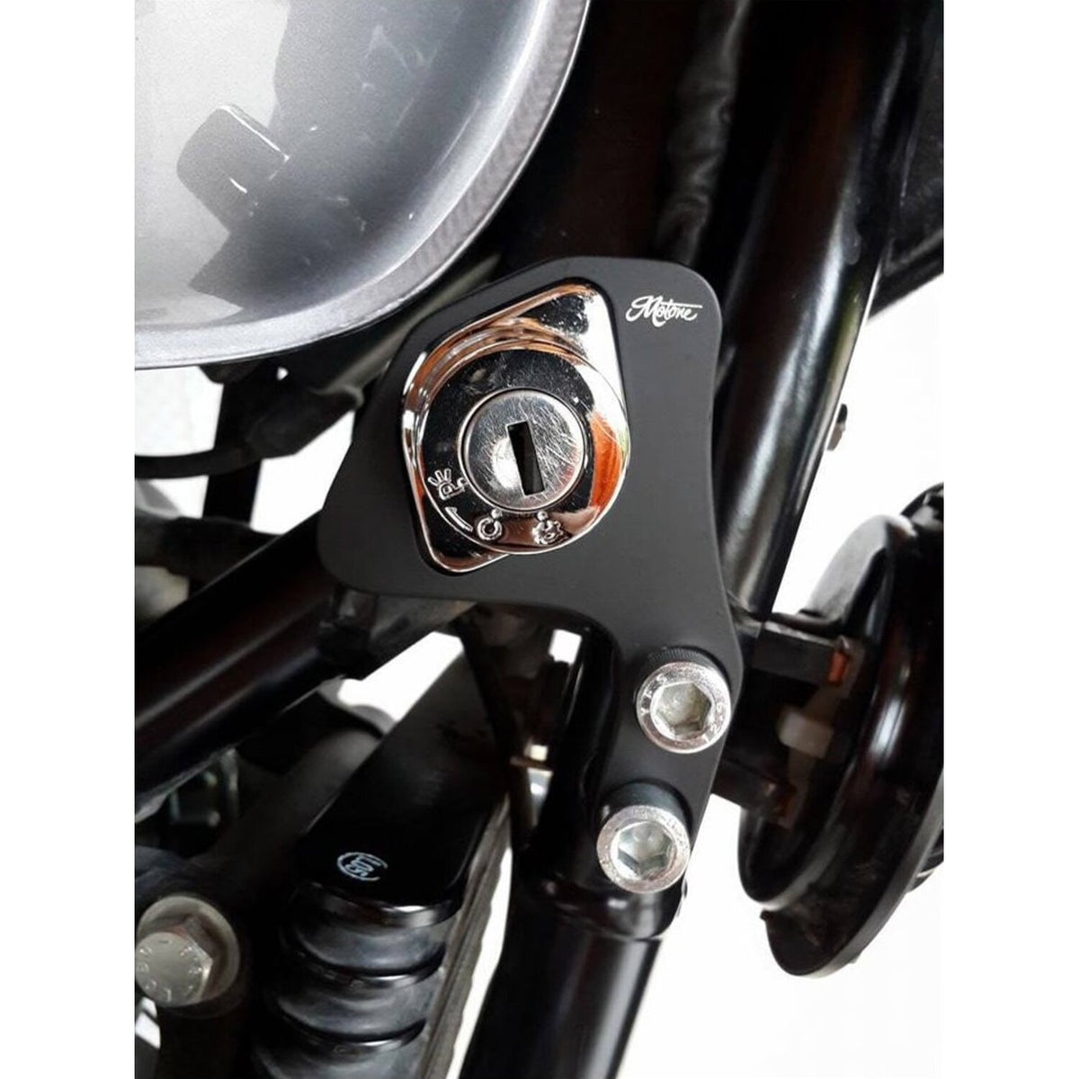 Motone ignition relocation bracket RHS - Black