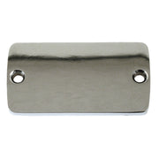MCS Master cyl - cover - plain chrome