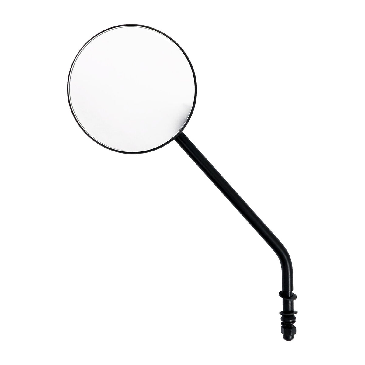 MCS Steel 4" round mirror - Black long stem