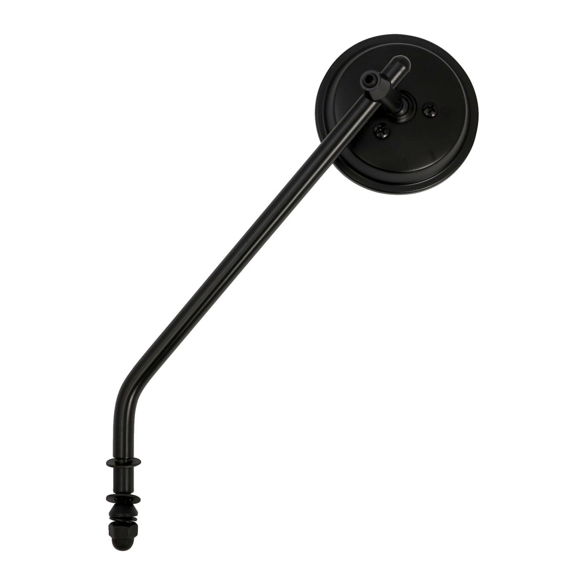 MCS Steel 3" round mirror - Black long stem