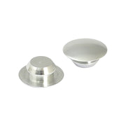 MCS Handlebar grip end plug set - Silver