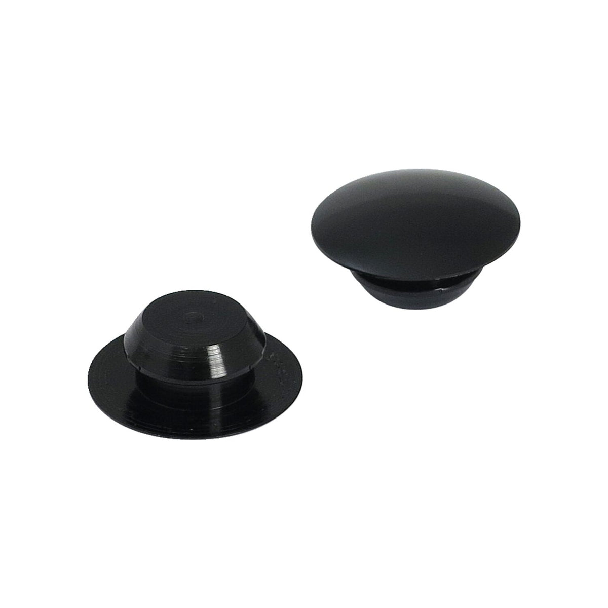 MCS Handlebar grip end plug set - Black