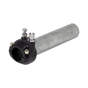 MCS Universal metal throttle grip 1" handlebars black