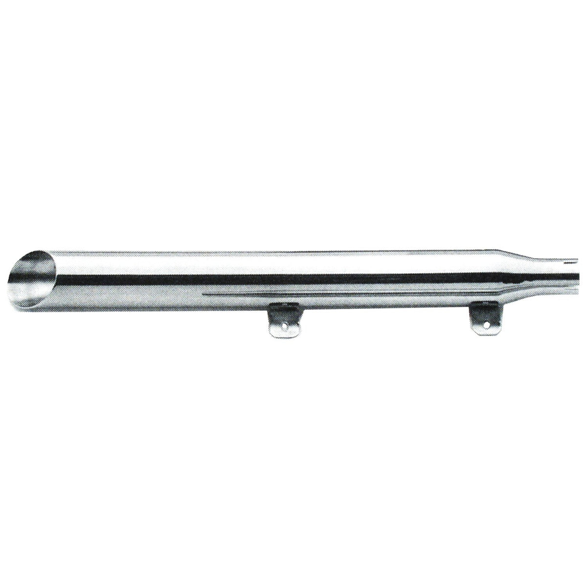 Paughco 3" Slash-cut Cruiser muffler - 30" - Right