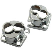 MCS Evo Big Twin tappet block cover set - Chrome