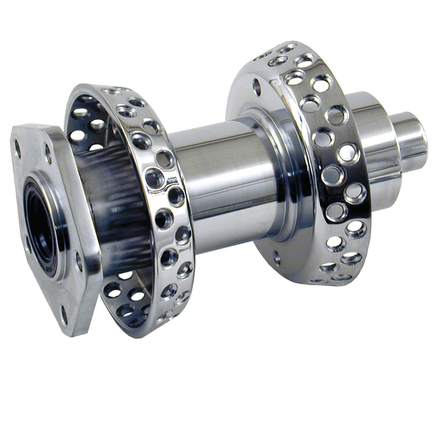 MCS Single flange hub chrome 40 spoke