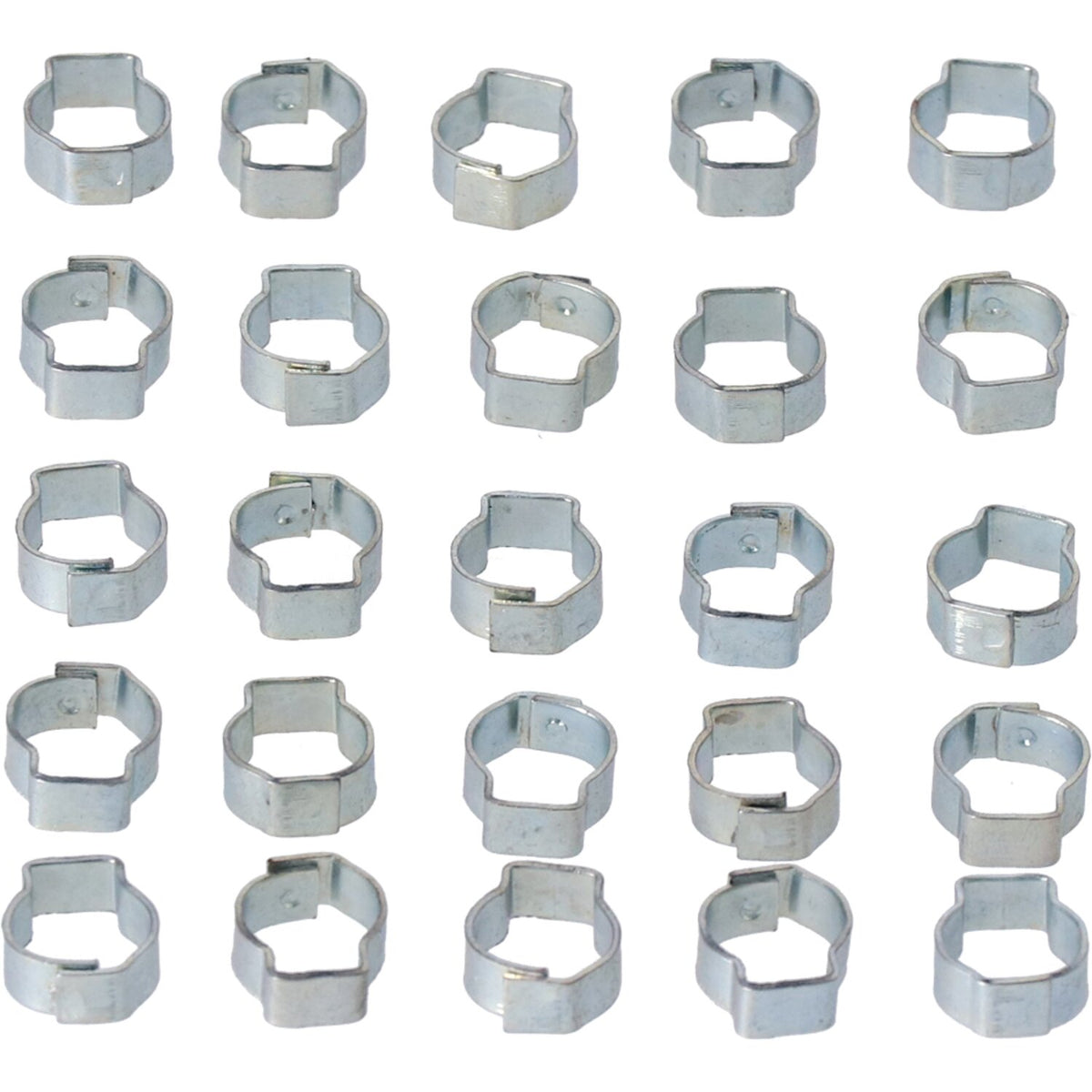 MCS Crimp hose clamp 7/16 (11.18mm) ID - Zinc