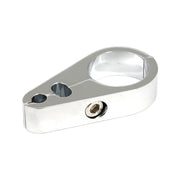 MCS 2-Piece frame cable clamp - Throttle/Idle/Brake - Chrome