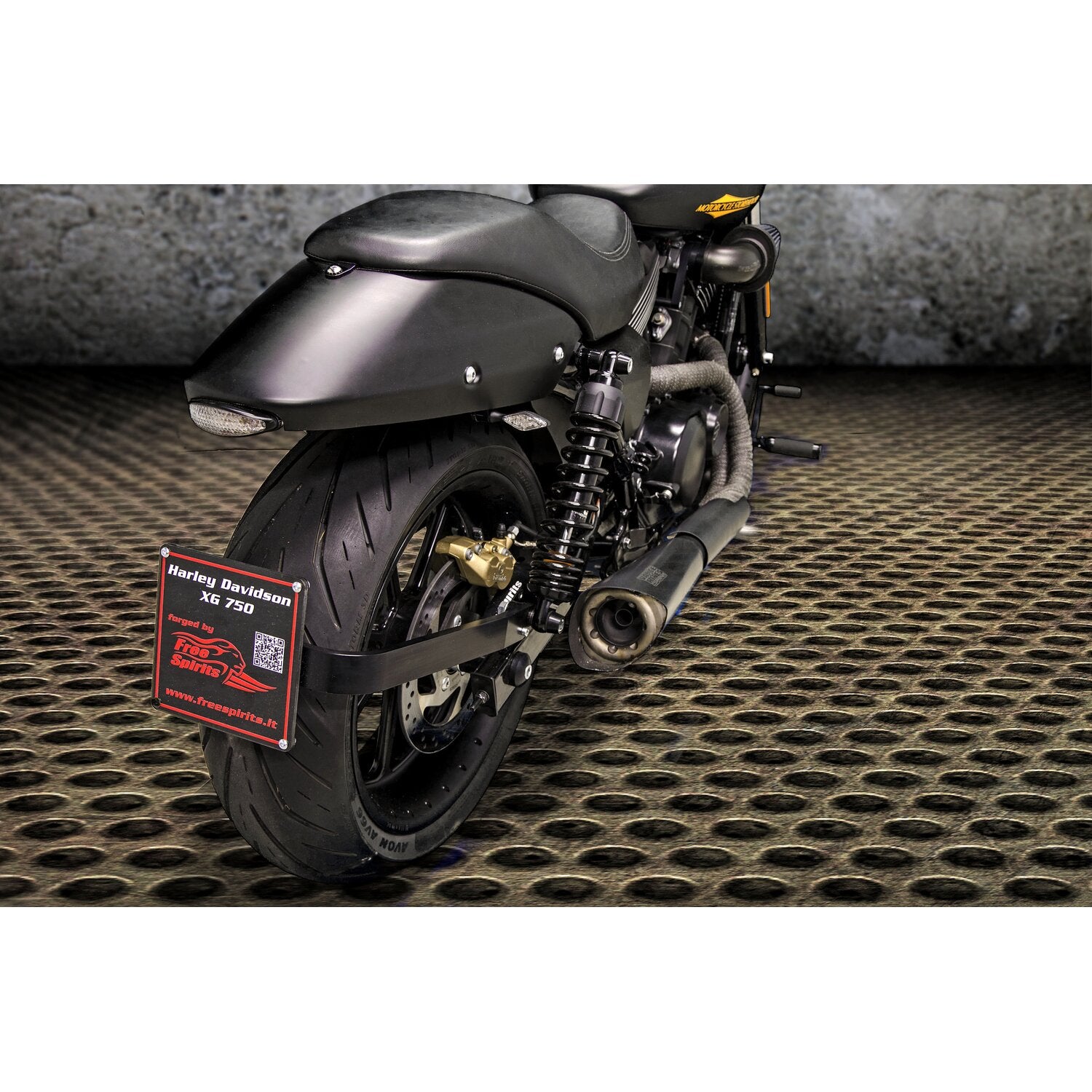 Free Spirits XG Street license plate bracket kit - Black
