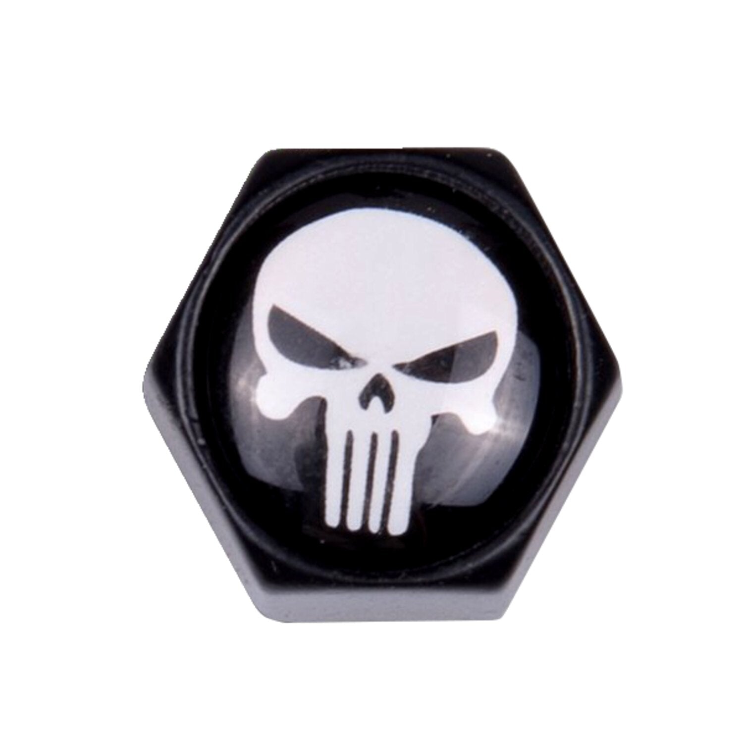 Trik Topz Block Skull valve caps - Black/white