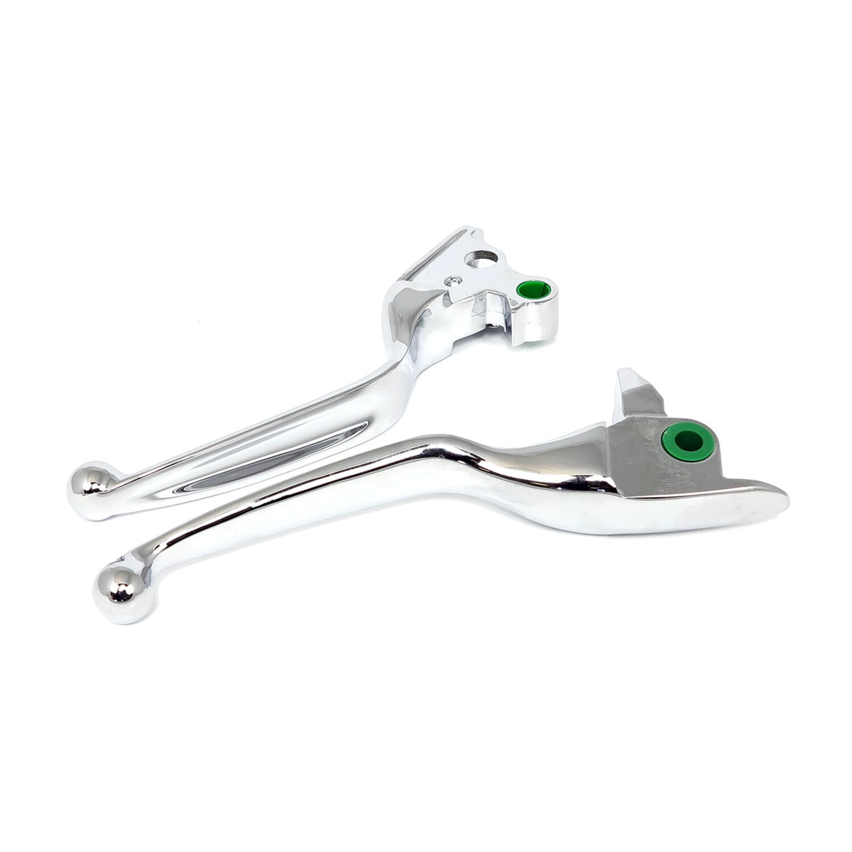 MCS Handlebar lever kit wide blade grooved - Chrome
