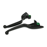 MCS Handlebar lever kit wide blade grooved - Black