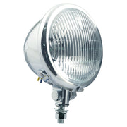 MCS 4-1/2" H3 Bates style fog lamp - Chrome - Ribbed lens