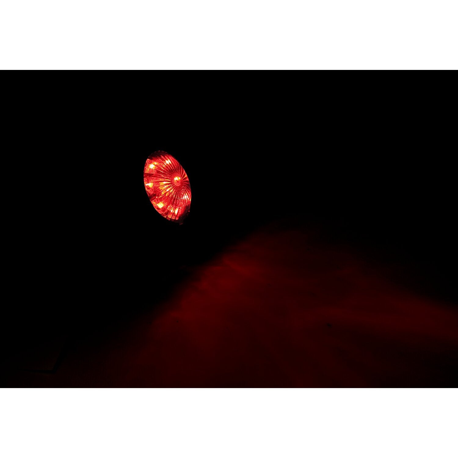 MCS Bates style LED taillight - Black - Red lens