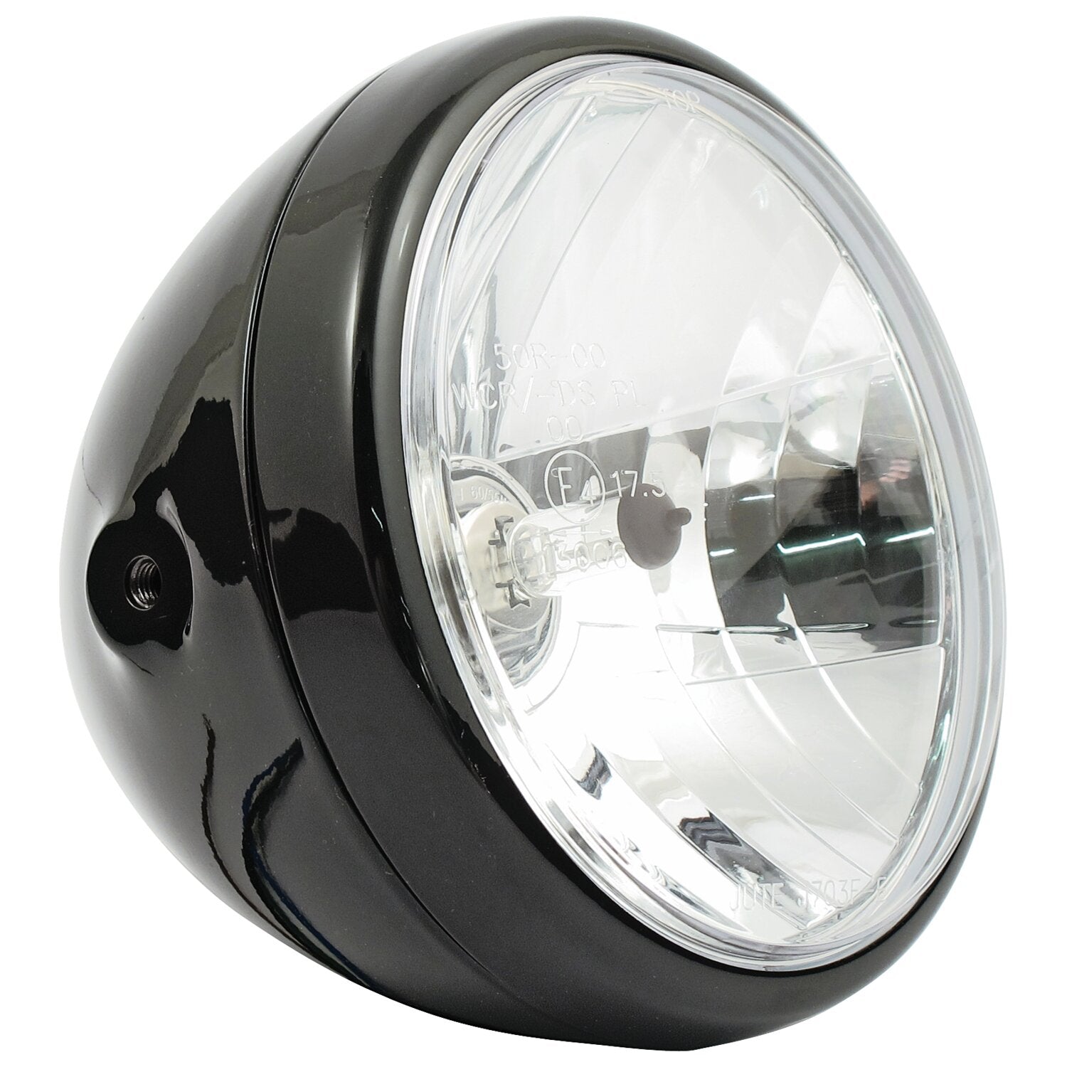 MCS Reno 7" H4 headlamp - no halo ring - Black