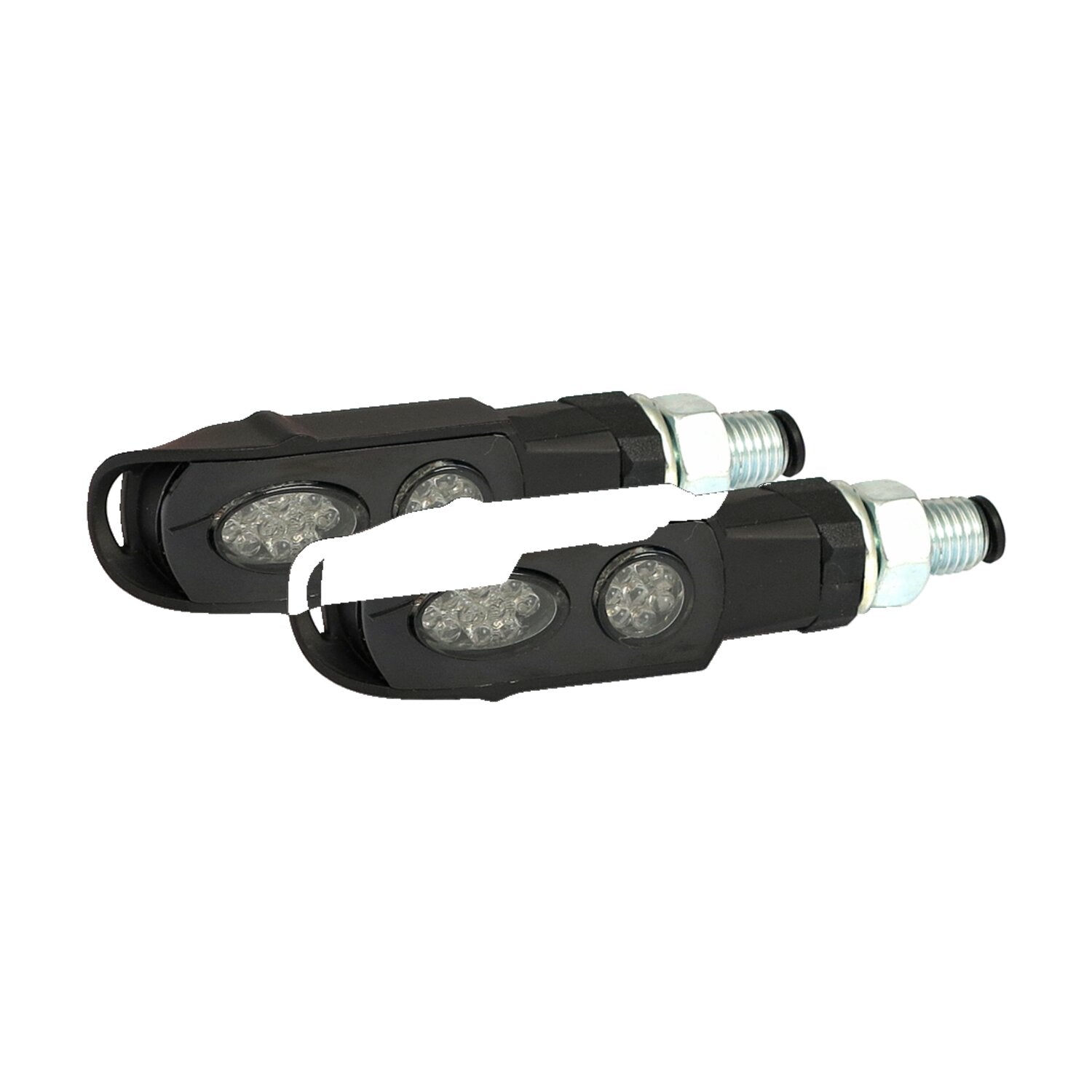 MCS Cluster LED turn signals - Black - Smoke lens