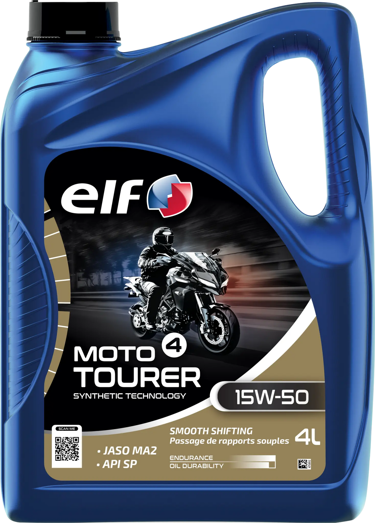 ELF Moto 4 Tourer Motorcycle Oil 15W-50 4 Liter