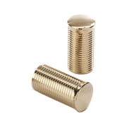 Kustom Tech FL handlebar grip ends - Ribbed pol brass