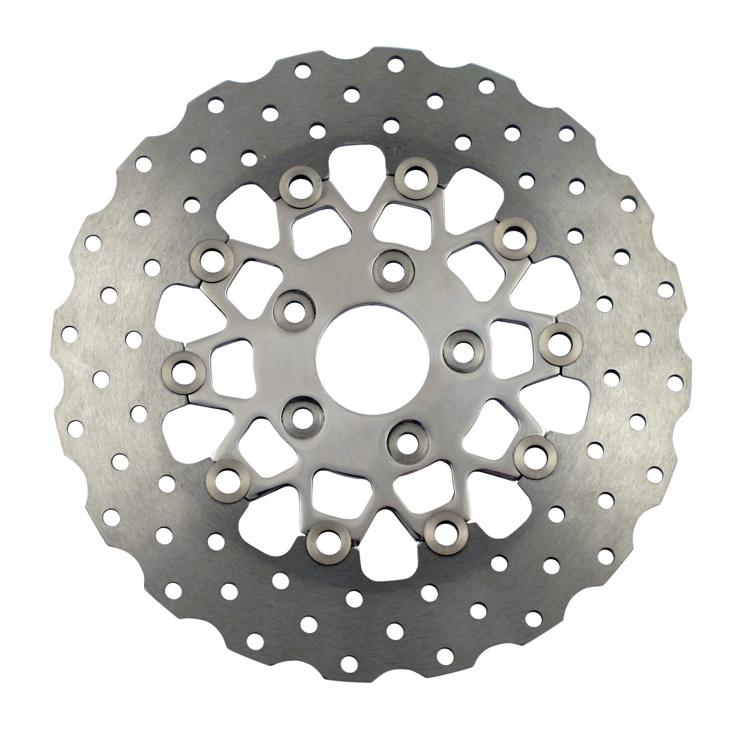 EBC polished Stainless Contour floating rotor