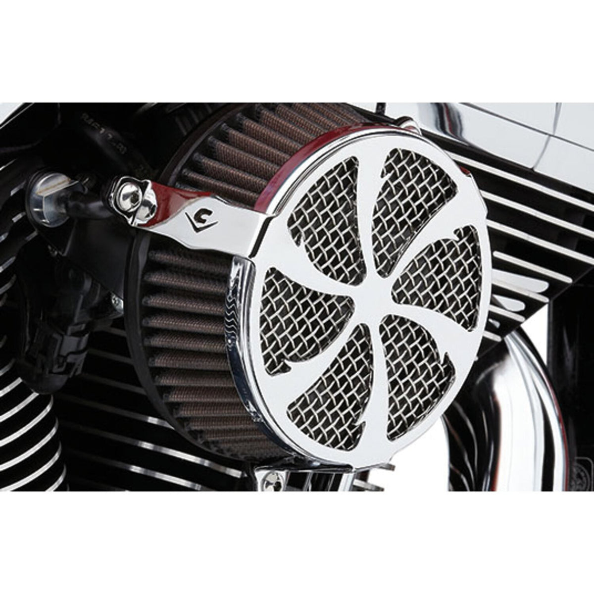 Cobra naked air cleaner kit - Swept chrome