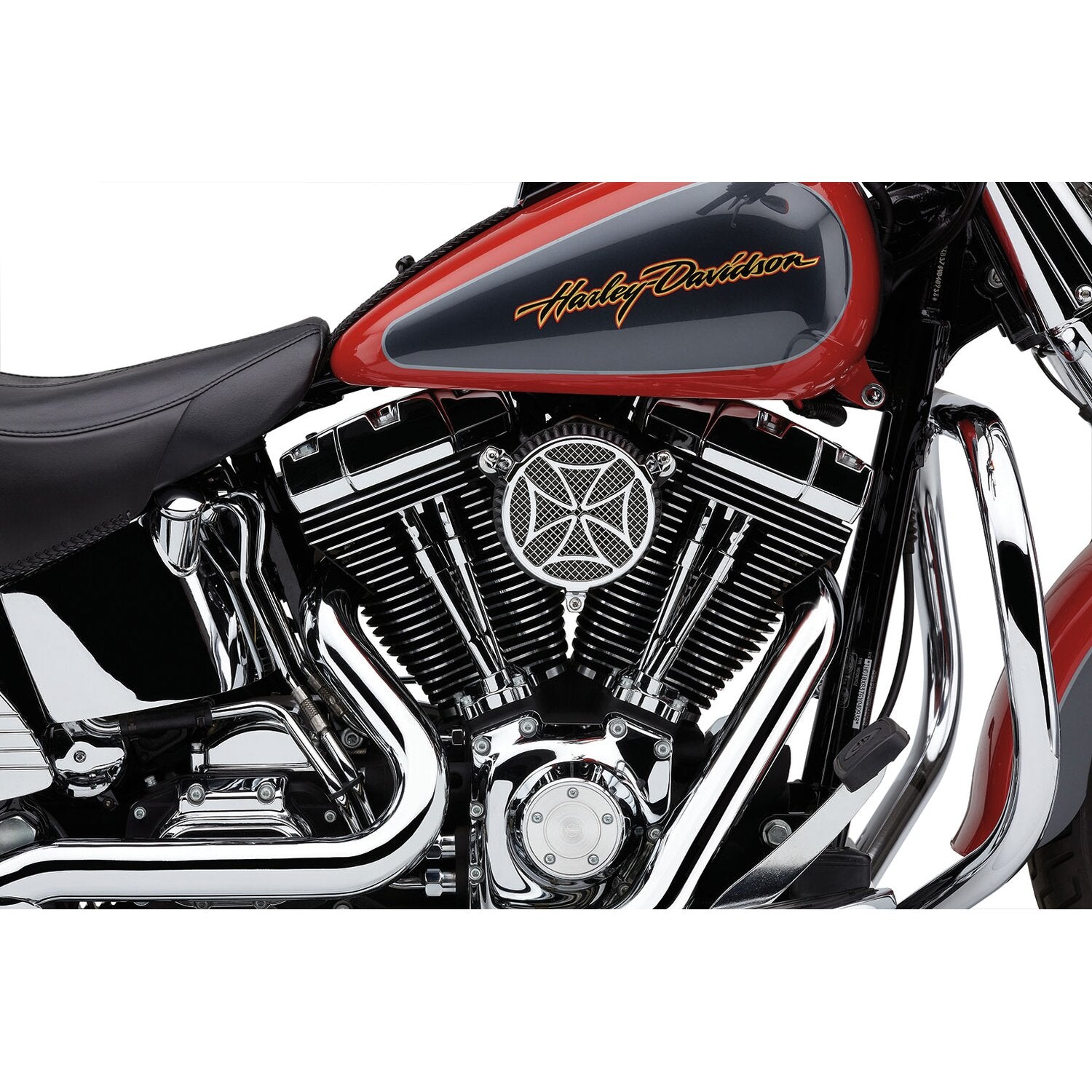 Cobra naked air cleaner kit - Cross chrome
