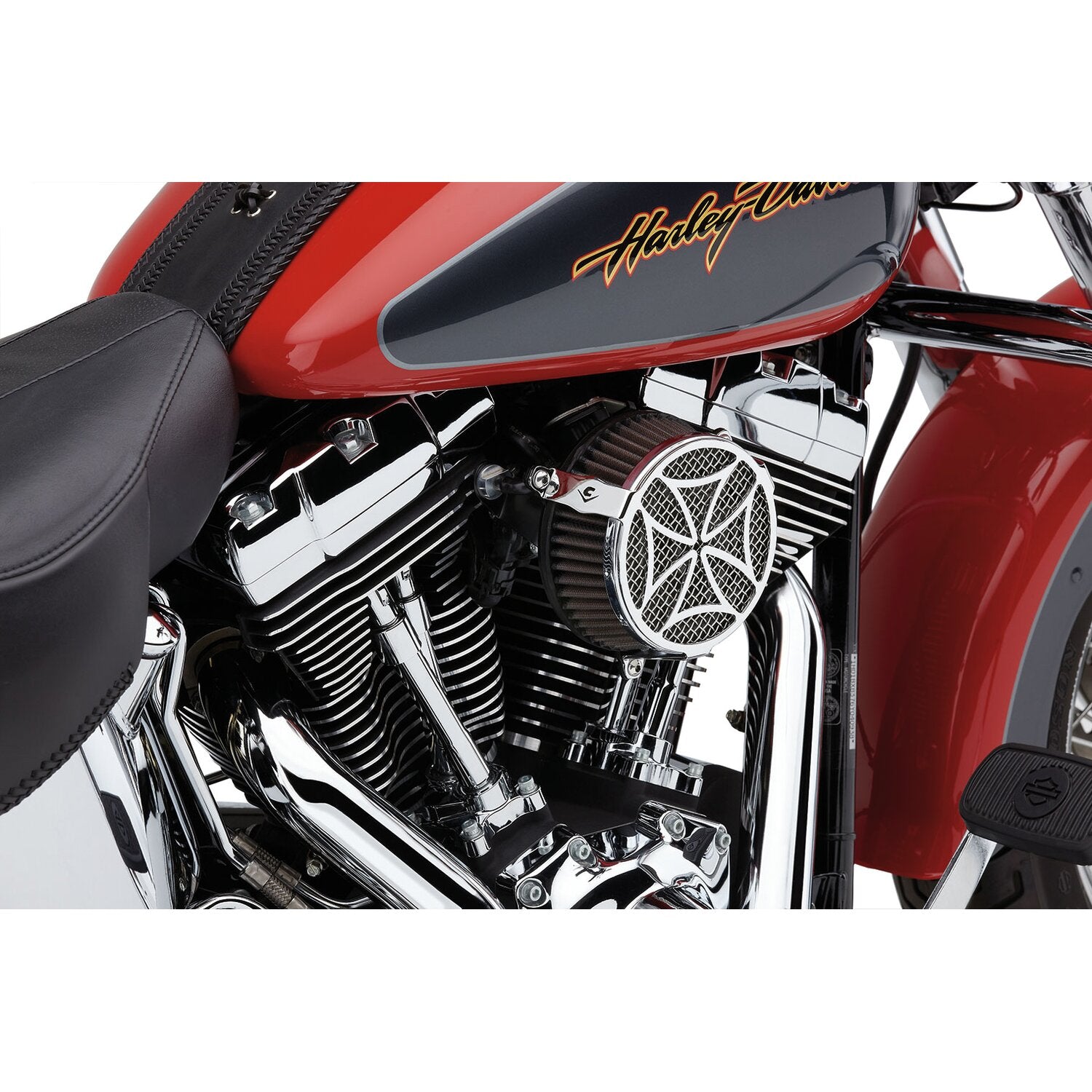 Cobra naked air cleaner kit - Cross chrome