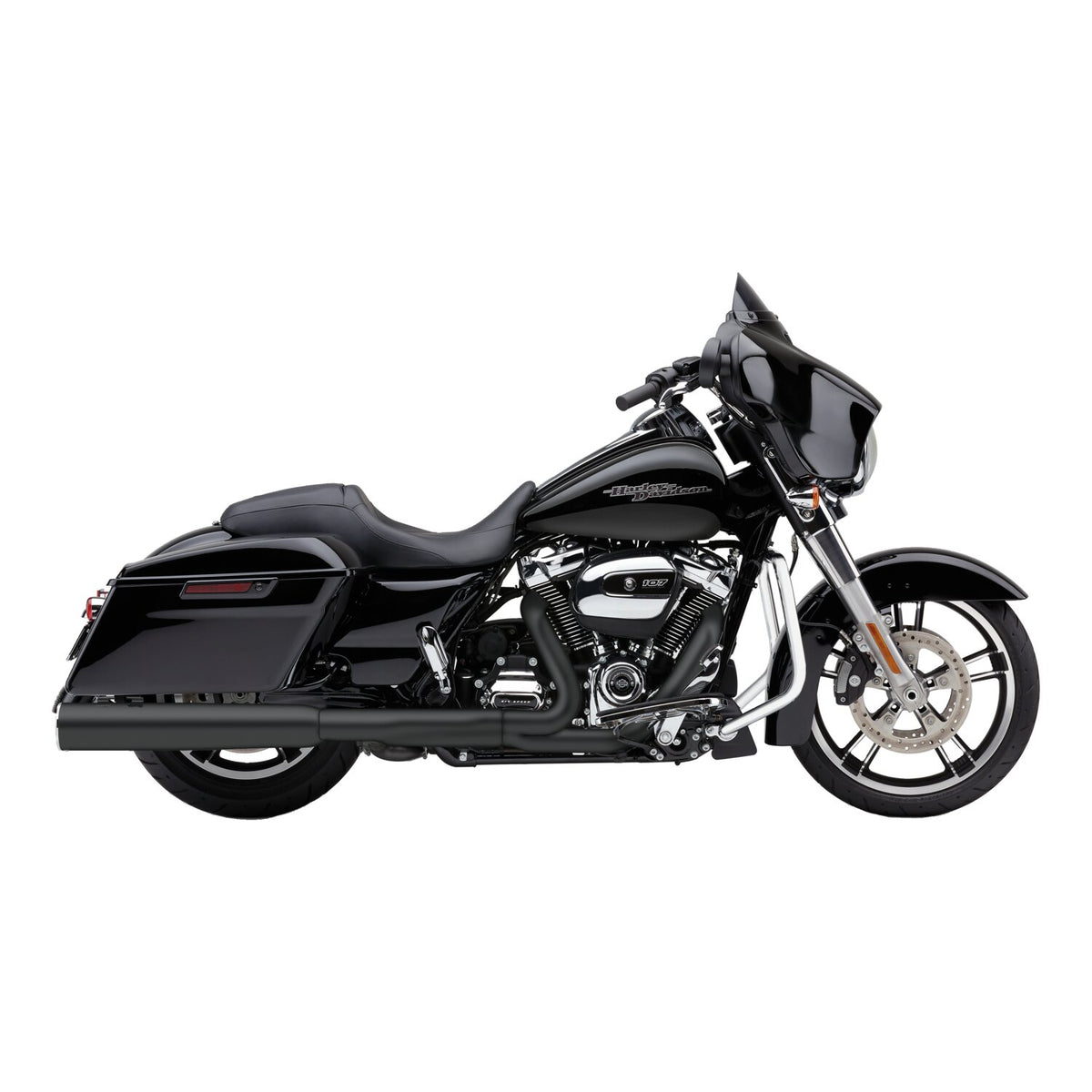 Cobra Powrflo 4-1/2" slip on mufflers - Black