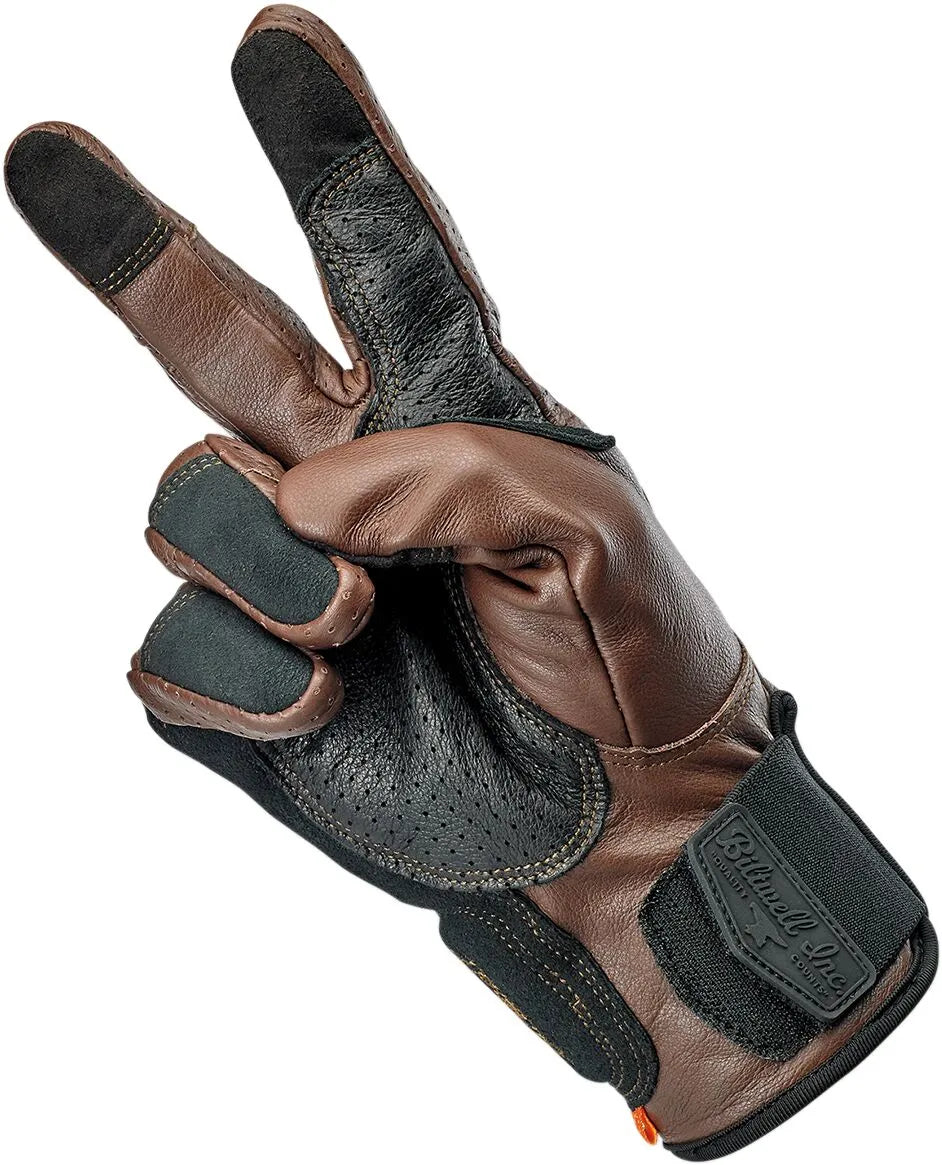 Biltwell Borrego Gloves - Black/Chocolate