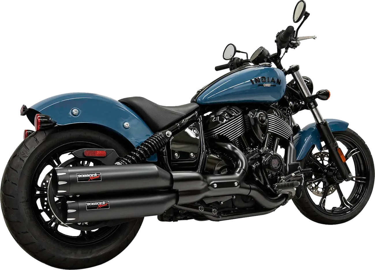 Bassani Xhaust 4" Tłumiki Slip-On - Czarne