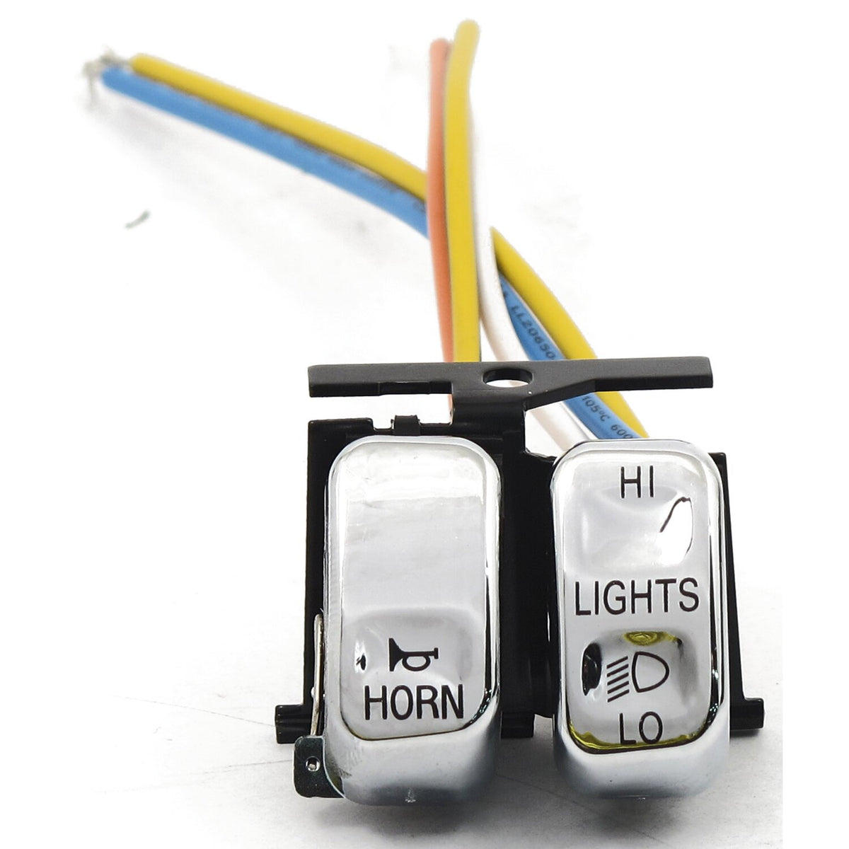 MCS Hi/Low/horn handlebar switch set - Chrome