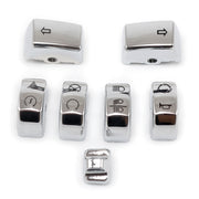 MCS Handlebar switch cap kit - Chrome