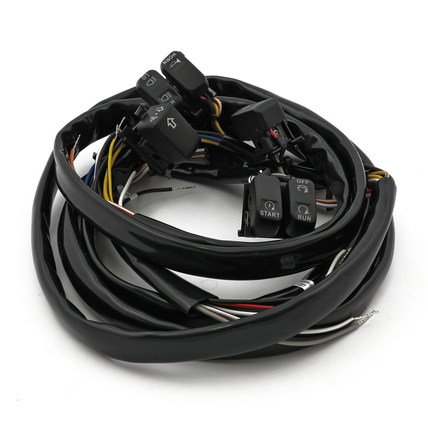 MCS Handlebar switch & wiring kit - Standard - Black