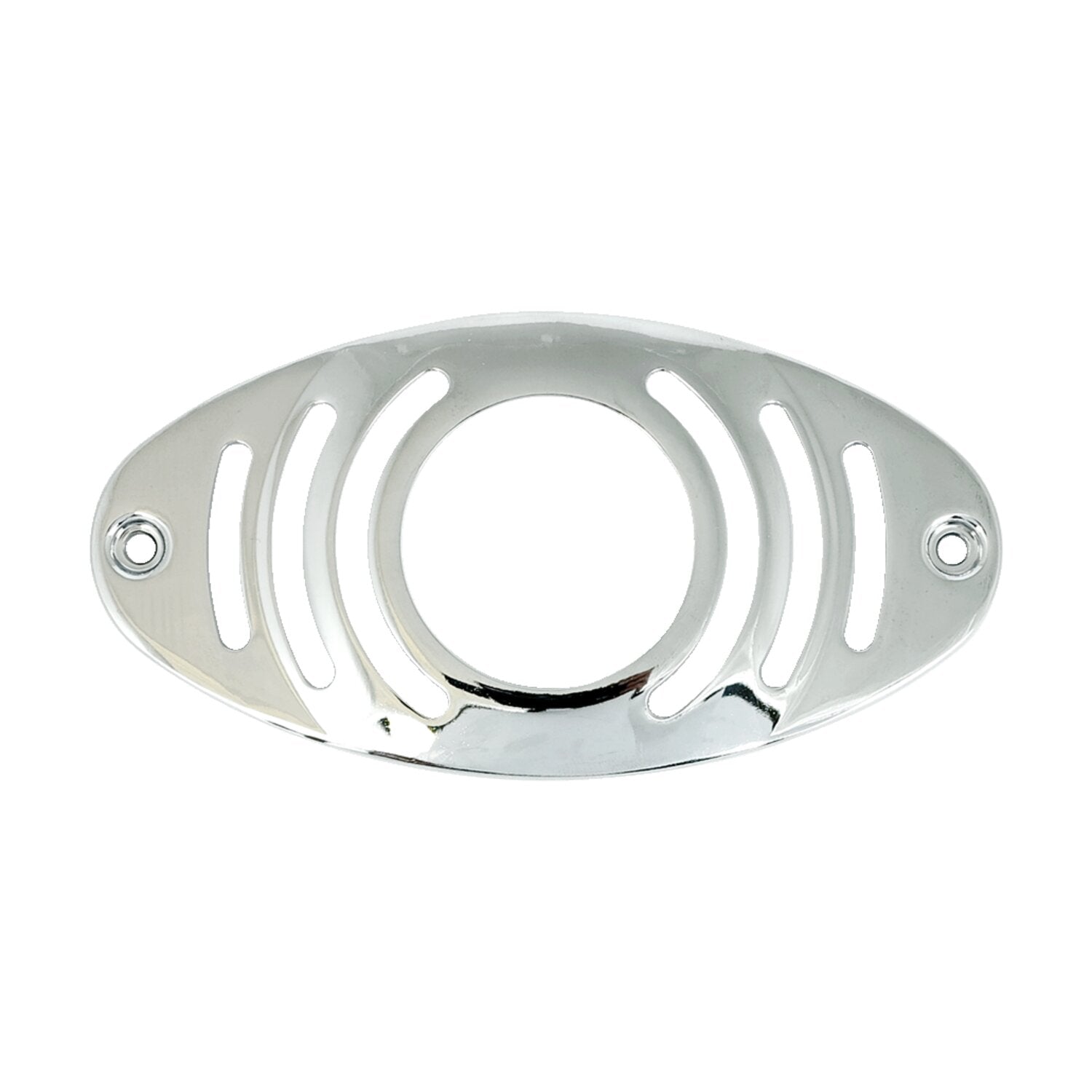 MCS Cateye taillight grill - Circle chrome