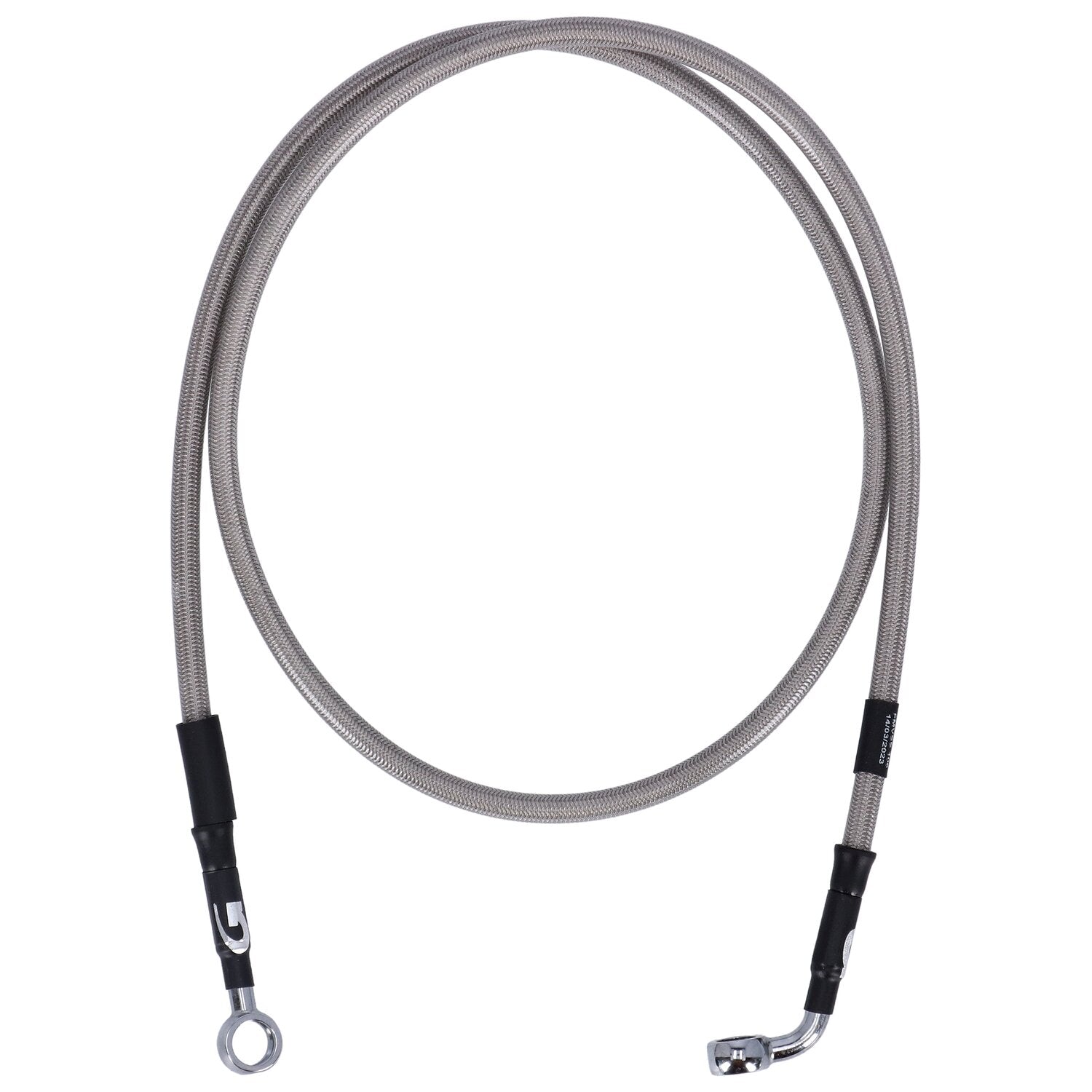 MCS by Goodridge brake line front stainless clear coated