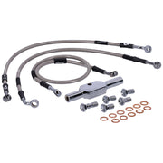 MCS by Goodridge brake line front stainless clear coated
