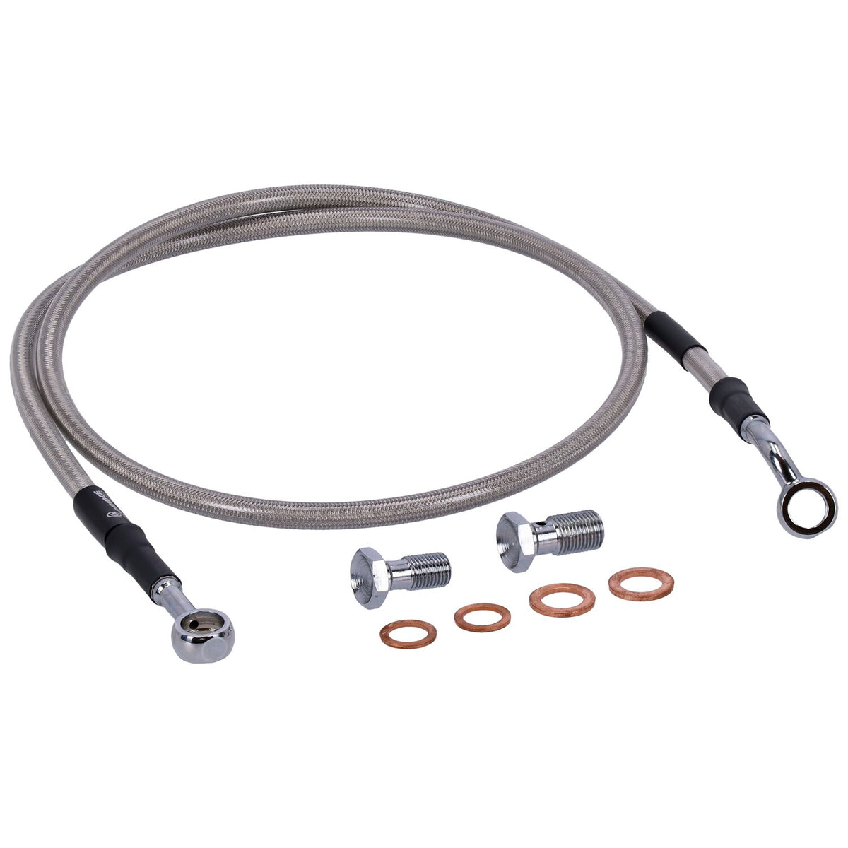 MCS by Goodridge brake line front stainless clear coated