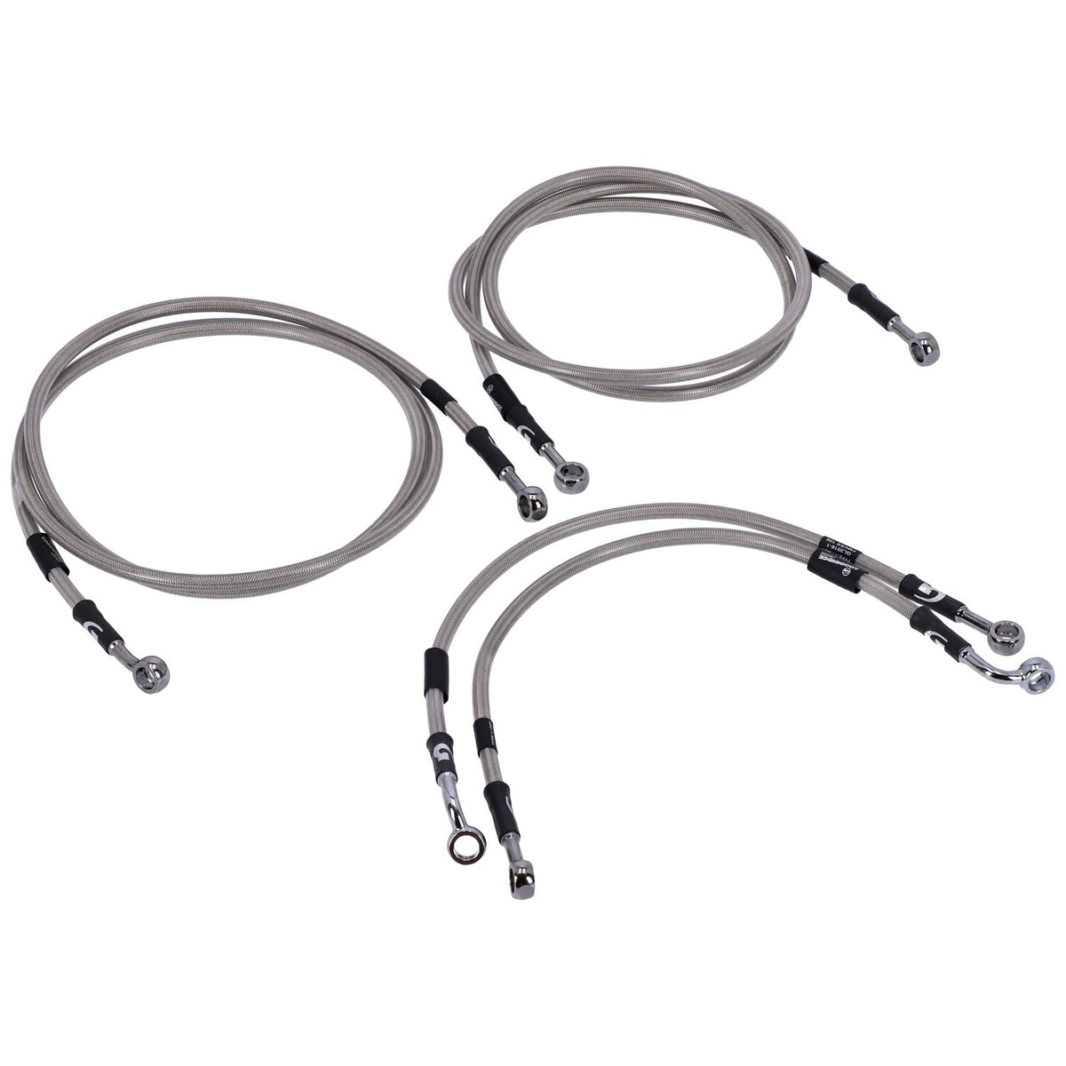 MCS by Goodridge brake line front stainless clear coated