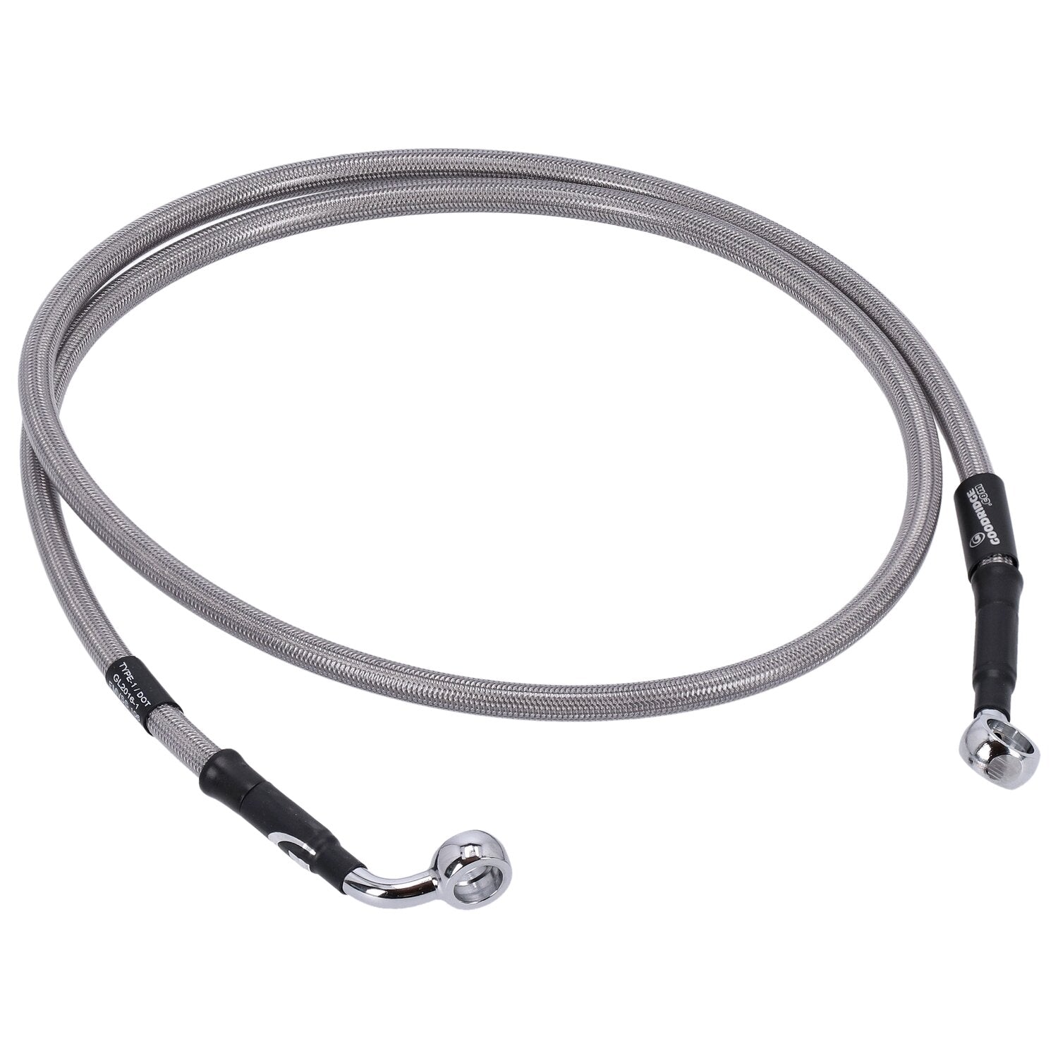 MCS by Goodridge brake line front stainless clear coated