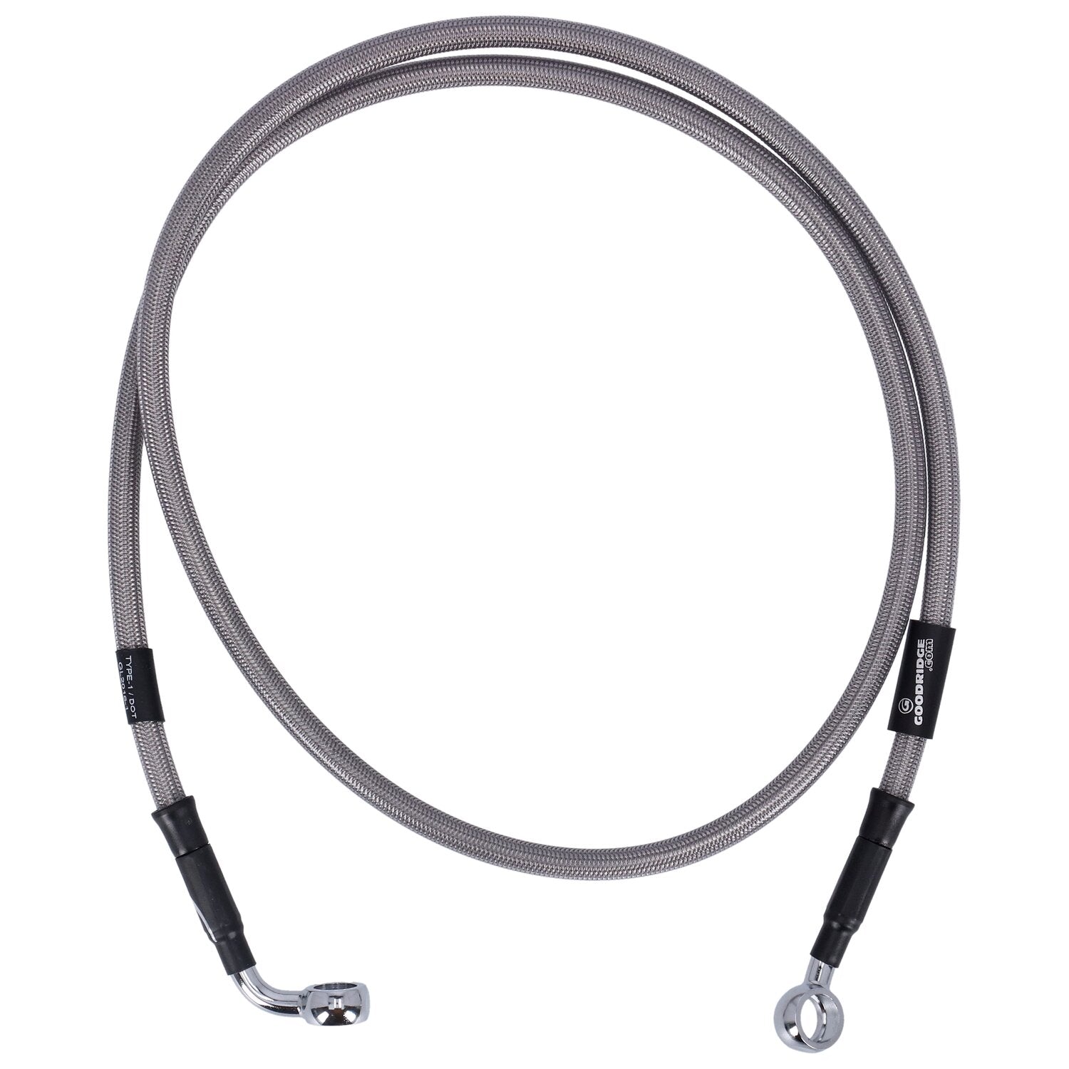 MCS by Goodridge brake line front stainless clear coated